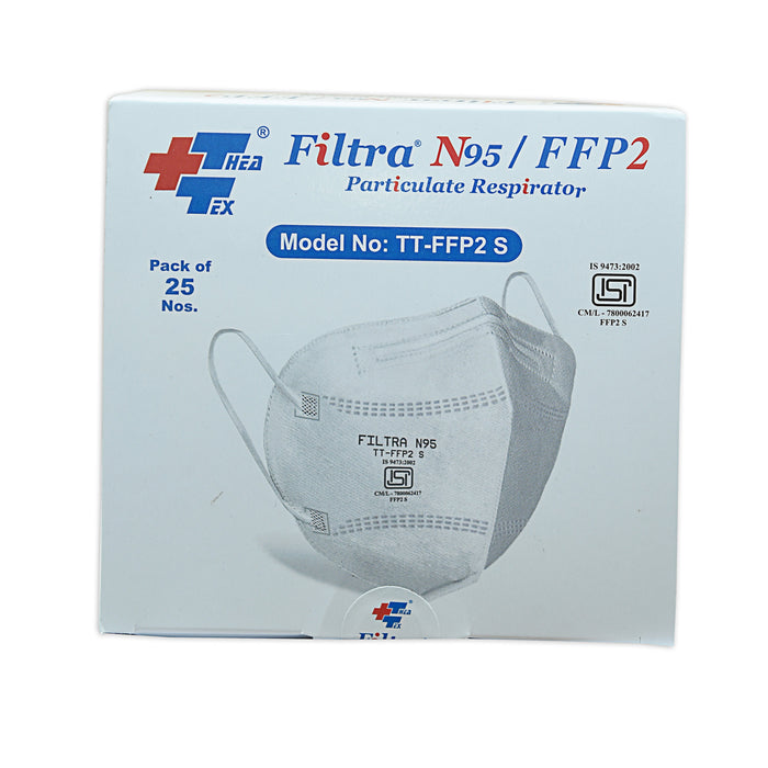 Filtra Face Mask N95 C-Shape (Pack of 25 Pcs)