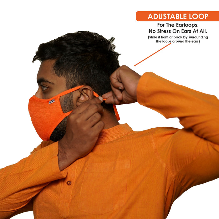 Posi+ve N99 Fog Free Face Mask Orange Large
