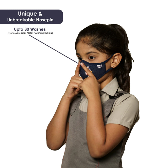Posi+ve N99 Fog Free Face Mask Blue for Kids