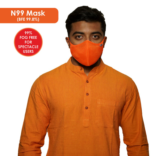 Posi+ve N99 Fog Free Face Mask Orange Large